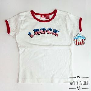 🆕 Target Patriotic “I Rock” Girls Shirt